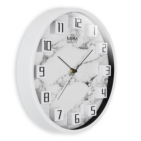 Zegar ścienny MPM E01.4290.00 fi 30 cm Czytelny cichy