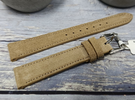 Skórzany pasek do zegarka 16 mm Lavvu SUEDE LSAEF16 skóra licowa