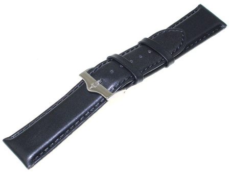 Pasek do zegarka Atlantic 22 mm czarny SCZ-MCZ22S
