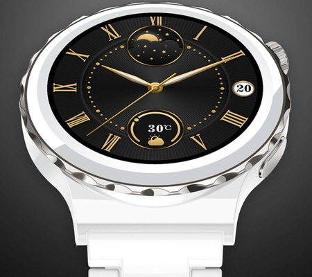 SmartWatch Rubicon RNCE92 damski biały srebrny bransoleta BT Call