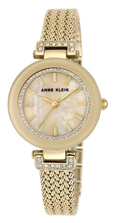Zegarek Anne Klein AK/1906TMGB Swarovski Pearl Gold