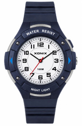 Zegarek Xonix CAU-005A młodzieżowy wskazówkowy granatowy 46 mm