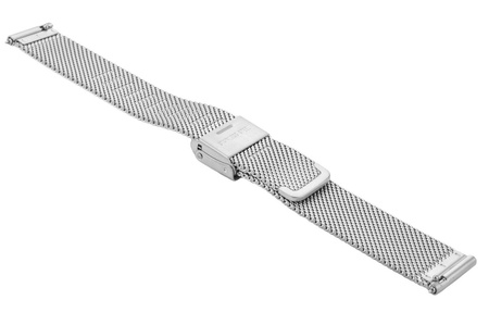 Bransoleta stalowa do zegarka 18 mm Bisset BM-101/18 Silver Mat