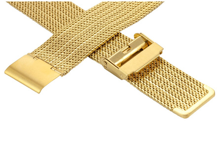 Bransoleta stalowa do zegarka 20 mm Bisset BM-105/20 Gold