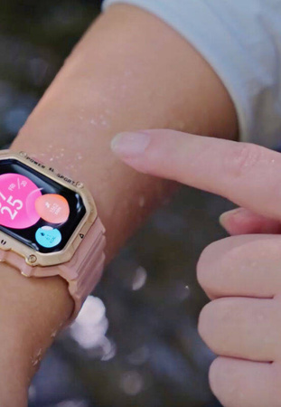 SmartWatch Rubicon RNCF28 różowy silikon BT Call