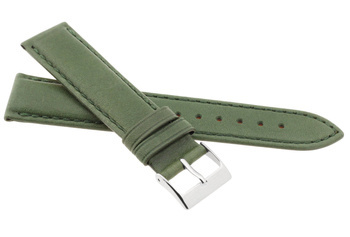 Skórzany pasek do zegarka 18 mm JVD R42208-18 zielony