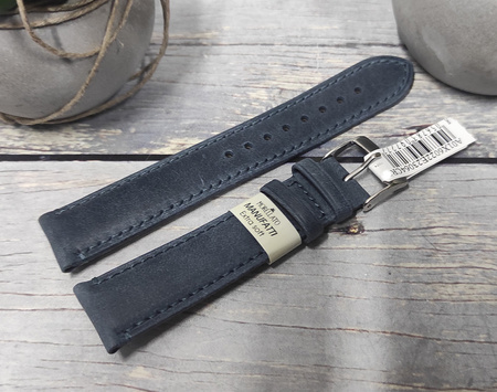 Skórzany pasek do zegarka 16 mm Morellato A01X6022E23064CR16 niebieski