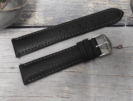 Skórzany wodoodporny pasek do zegarka 22 mm HIRSCH Forest L 17920250-2-22