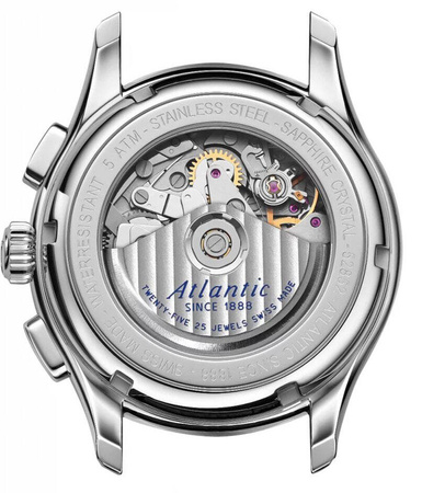 Zegarek Atlantic Worldmaster Bicompax Automatic Chronograf 52852.41.55R Rotomat