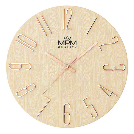 Zegar ścienny MPM E01.4302.23 fi 30,5 cm cichy mechanizm