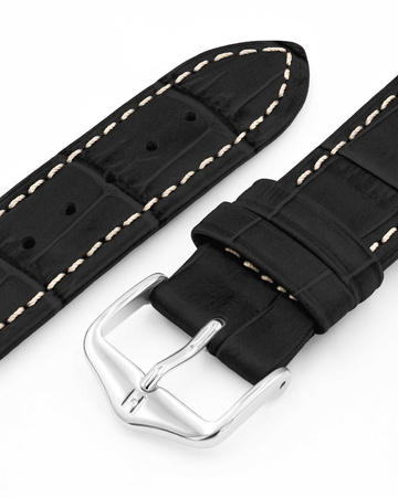 Skórzany wodoodporny pasek do zegarka 21 mm HIRSCH Duke L 01028051-2-21