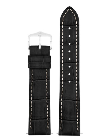 Skórzany wodoodporny pasek do zegarka 23 mm HIRSCH Duke L 01028051-2-23