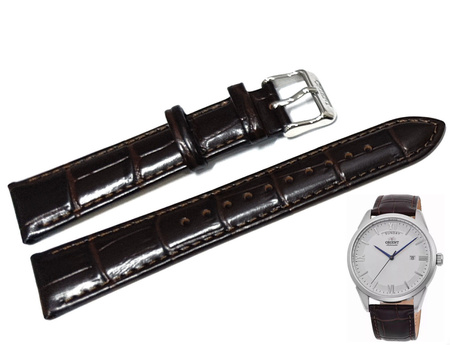 Pasek do zegarka Orient Automatic UL020015J0 20 mm brązowy