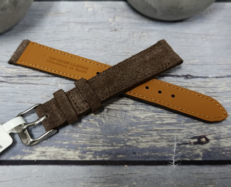 Skórzany pasek do zegarka 16 mm Lavvu SUEDE LSAEC16 skóra licowa