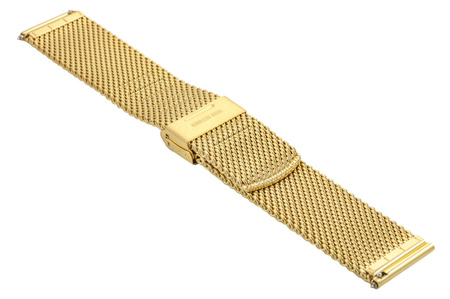Bransoleta stalowa do zegarka 22 mm Bisset BM-102/22 Gold