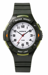 Zegarek Xonix CAU-004A młodzieżowy wskazówkowy zielony 46 mm