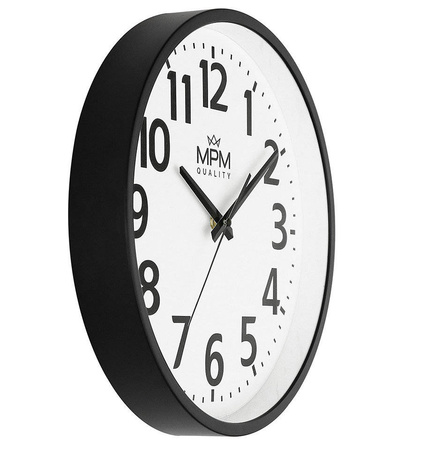 Zegar ścienny MPM E01.4205.0090 fi 35 cm Czytelny