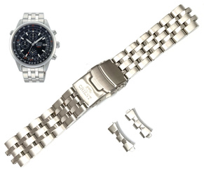 Bransoleta stalowa do zegarka męskiego Orient FTD09003D0 srebrna 20 mm
