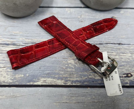 Skórzany pasek do zegarka 22 mm Lavvu CROCO OCALA LSAGR22 skóra licowa