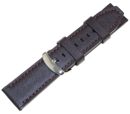 Skórzany pasek do zegarka Casio EFR-538L brązowy 23 mm