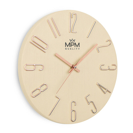 Zegar ścienny MPM E01.4302.23 fi 30,5 cm cichy mechanizm