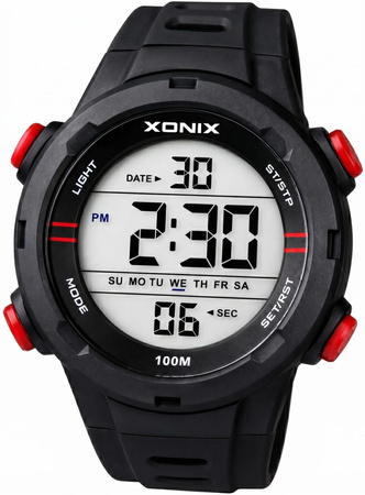 Zegarek Xonix VZ-A06 męski elektroniczny czarny 46 mm