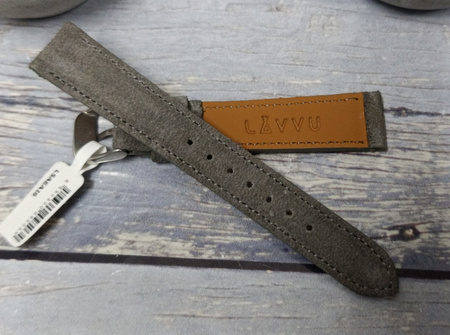 Skórzany pasek do zegarka 16 mm Lavvu SUEDE LSAEA16 skóra licowa