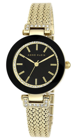 Zegarek Anne Klein AK/1906BKGB Swarovski Gold