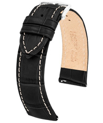 Skórzany wodoodporny pasek do zegarka 26 mm HIRSCH Duke L 01028051-2-26