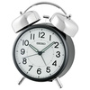 Budzik Seiko QHK063K alarm mechaniczny 11x15 cm czarny
