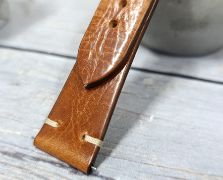 Skórzany wodoodporny pasek do zegarka 20 mm HIRSCH Bagnore 05502070-2-20