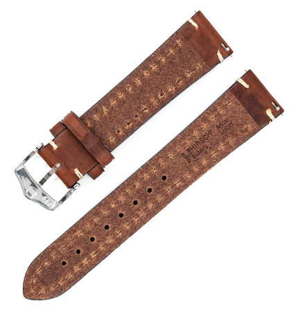 Skórzany wodoodporny pasek do zegarka 20 mm HIRSCH Liberty L 10900210-2-20