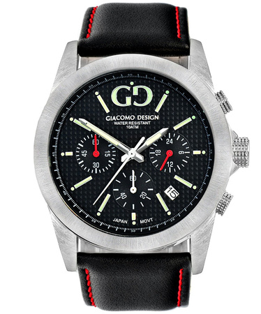 Zegarek Giacomo Design GD04001 Chronograf WR 100M