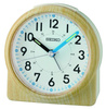 Budzik Seiko QHE210B 8,5 cm jasnobrązowy imitacja drewna