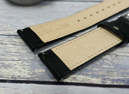 Skórzany wodoodporny pasek do zegarka 26 mm HIRSCH Duke L 01028051-2-26