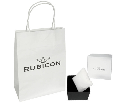 Zegarek Rubicon RNBE51 damski różowe złoto czarny