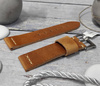 Skórzany pasek do zegarka 22 mm JVD R41110-22 jasnobrązowy