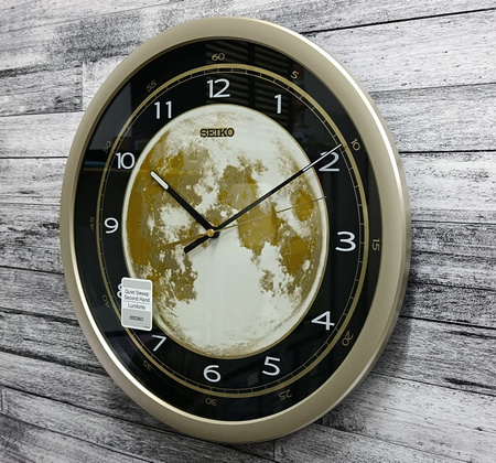Zegar ścienny SEIKO QXA831G 40 cm świecący księżyc