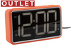 Budzik zegar Karlsson KA6035OR pomarańczowy 17x9,5 cm, cyfry 6,5 cm - OUTLET