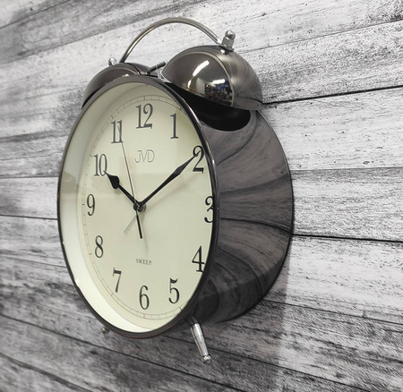 Budzik JVD SRP2107.4 Bardzo duży fi 21,5 cm Płynący sekundnik