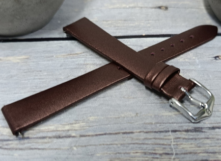 Skórzany wodoodporny pasek do zegarka 16 mm HIRSCH Cashmere M 03902161-2-16