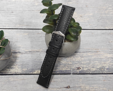 Skórzany wodoodporny pasek do zegarka 22 mm HIRSCH Forest L 17920250-2-22