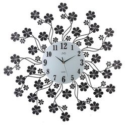 Zegar ścienny JVD HJ85 z kryształkami średnica 59 cm
