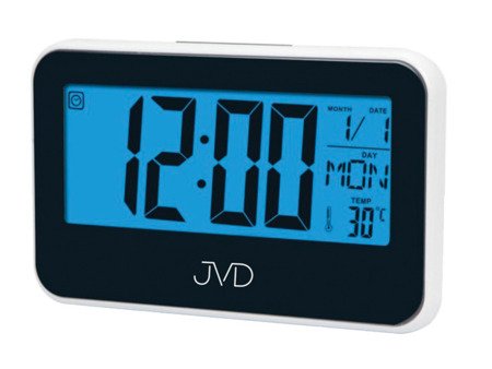 Budzik JVD SB5815.1 z termometrem i minutnikiem, sensor melodie