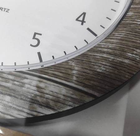 Drewnopodobny zegar ścienny Atrix T1217A 27 cm