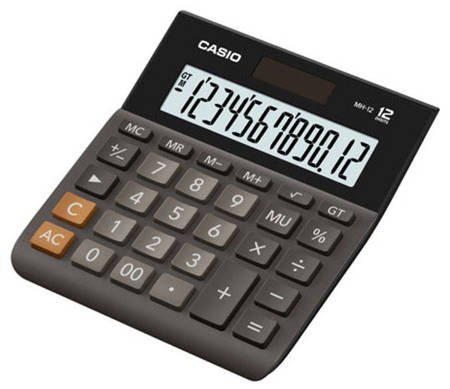 Kalkulator Casio MH-12BK-S biurkowy