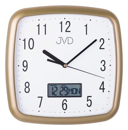 Zegar ścienny JVD DH615.3 26 x 26 cm Data Cichy mechanizm