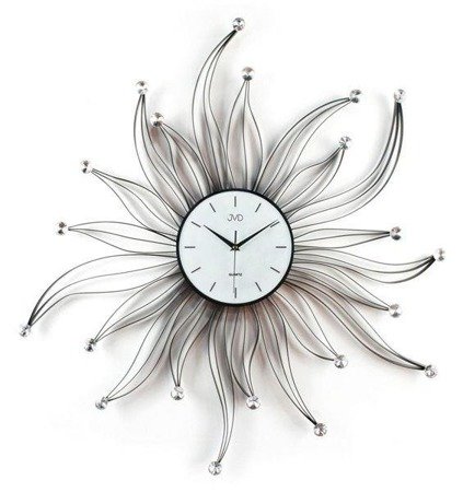 Zegar ścienny JVD HJ05 z kryształkami średnica 80 cm