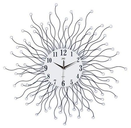 Zegar ścienny JVD HJ19 z kryształkami średnica 78 cm