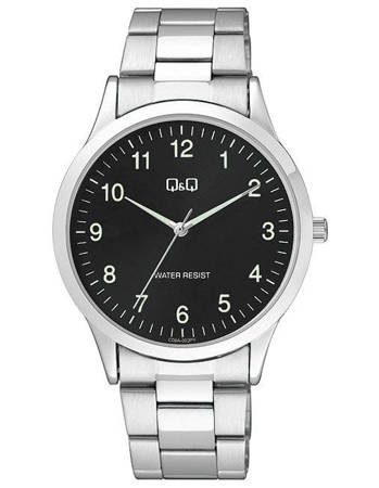 Zegarek QQ C08A-002P Męski Klasyczny Czarna Tarcza